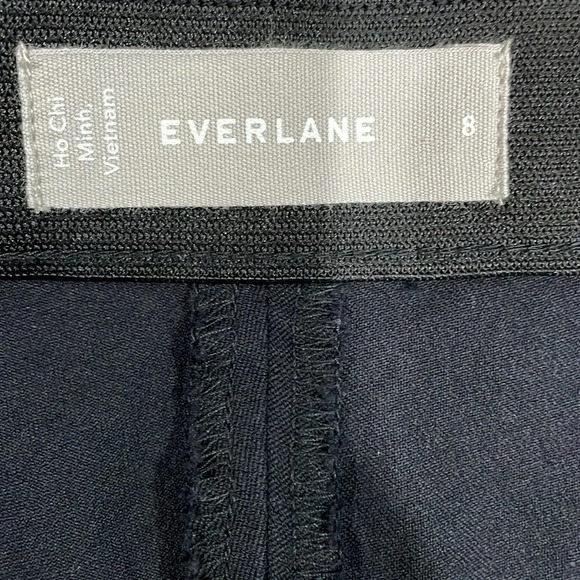 Everlane The Side Zip Stretch Cotton Pant Black 8 - Picture 12 of 14